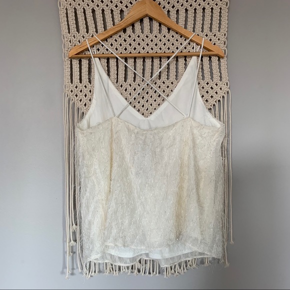 Boutique Strappy Ivory Eyelash Tank Top - Picture 8 of 9